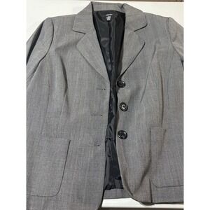 Alfani Womens Blazer Jacket Grey Size 16 NWT